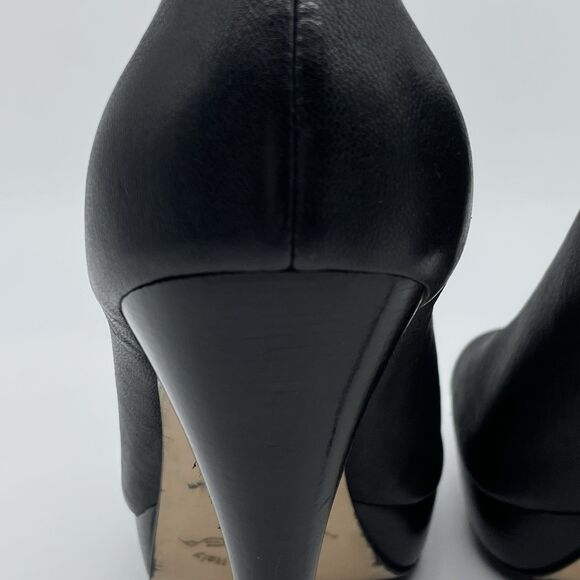 Via Spiga Elvis Stretch Leather Designer Ankle Boots Women's US 8 Black Comfort - Picture 15 of 16